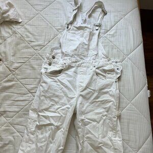 Good American White Overalls